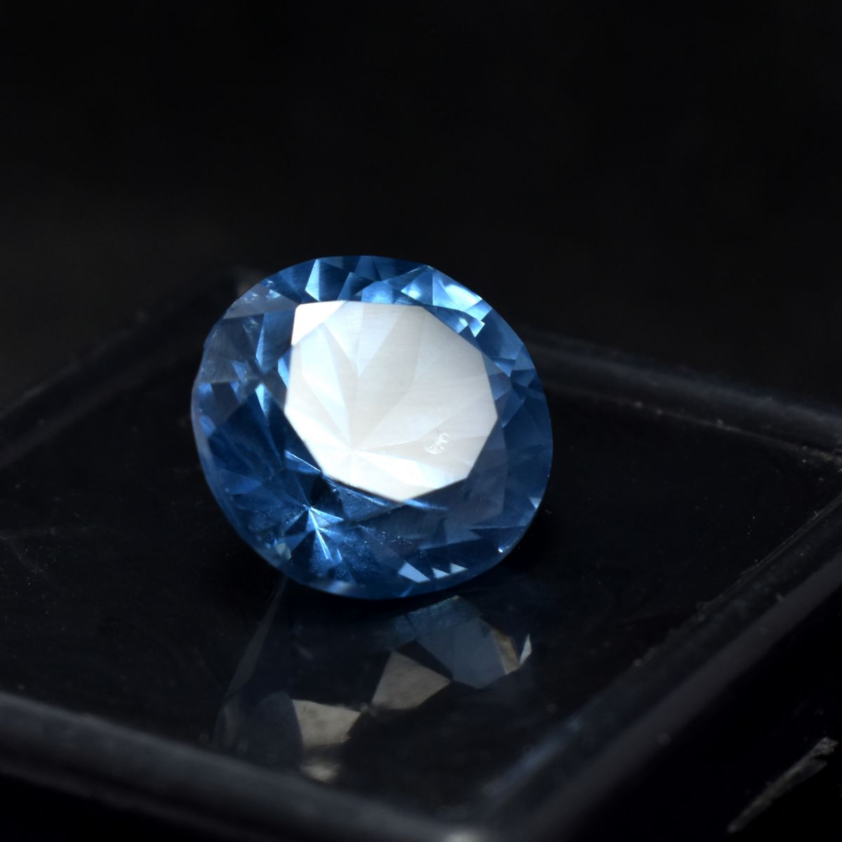 CERTIFIED Loose Gemstone Natural Blue Sapphire Brilliant 6.15 Ct Rare Round Cut.