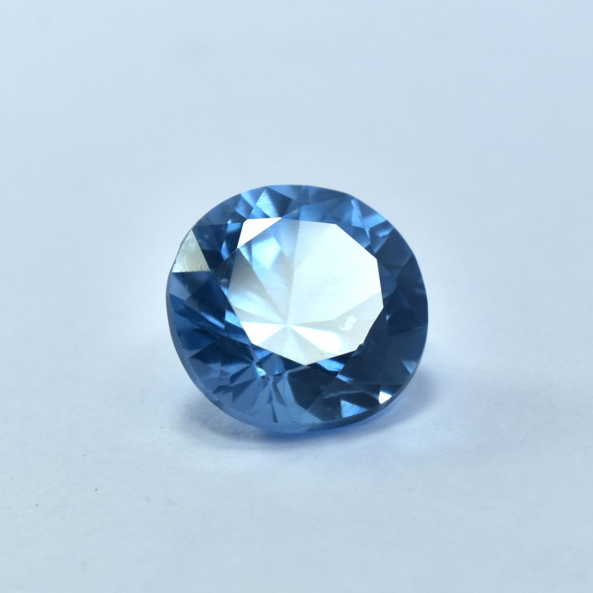 CERTIFIED Loose Gemstone Natural Blue Sapphire Brilliant 6.15 Ct Rare Round Cut.