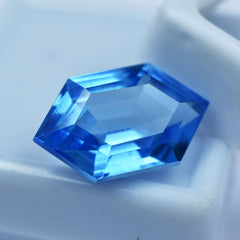 Sapphire 10.40 Ct Fancy Cut CERTIFIED Loose Gemstone Genuine Light Blue Natural.