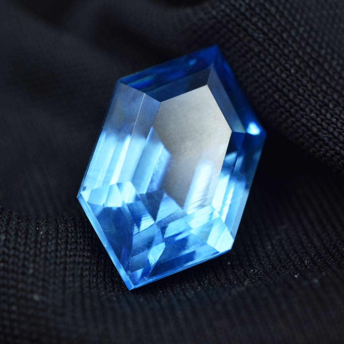 Sapphire 10.40 Ct Fancy Cut CERTIFIED Loose Gemstone Genuine Light Blue Natural.