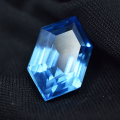 Sapphire 10.40 Ct Fancy Cut CERTIFIED Loose Gemstone Genuine Light Blue Natural.