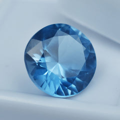 Natural Rare Blue Sapphire CERTIFIED Loose Gemstone 5.70 Ct Unique Round Cut.