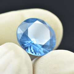 Natural Rare Blue Sapphire CERTIFIED Loose Gemstone 5.70 Ct Unique Round Cut.