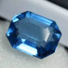 10.30 Ct Natural Blue Sapphire CERTIFIED Emerald Sapphire Ring Loose Gemstone