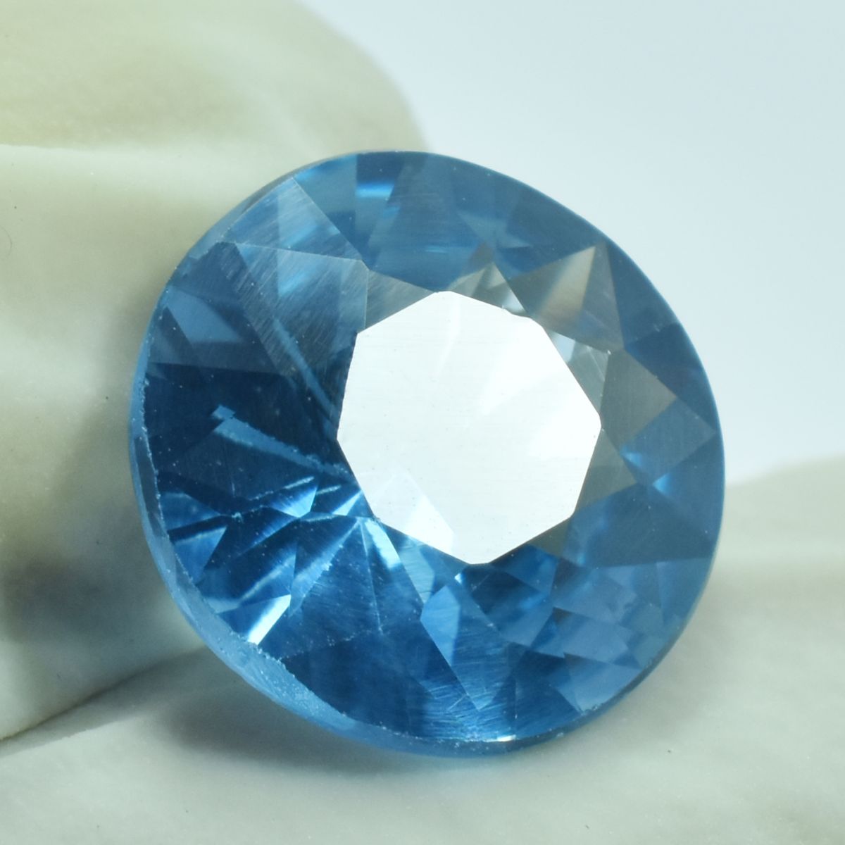 5.00 Ct Natural Round Cut Blue Unheated Sapphire CERTIFIED Rare Loose Gemstone