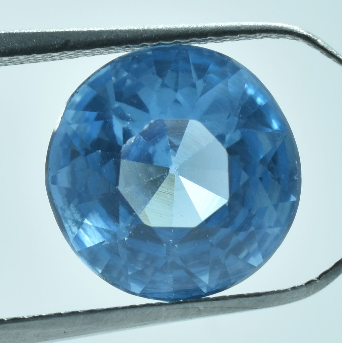 5.00 Ct Natural Round Cut Blue Unheated Sapphire CERTIFIED Rare Loose Gemstone