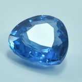 Natural pear-shaped blue sapphire gemstone