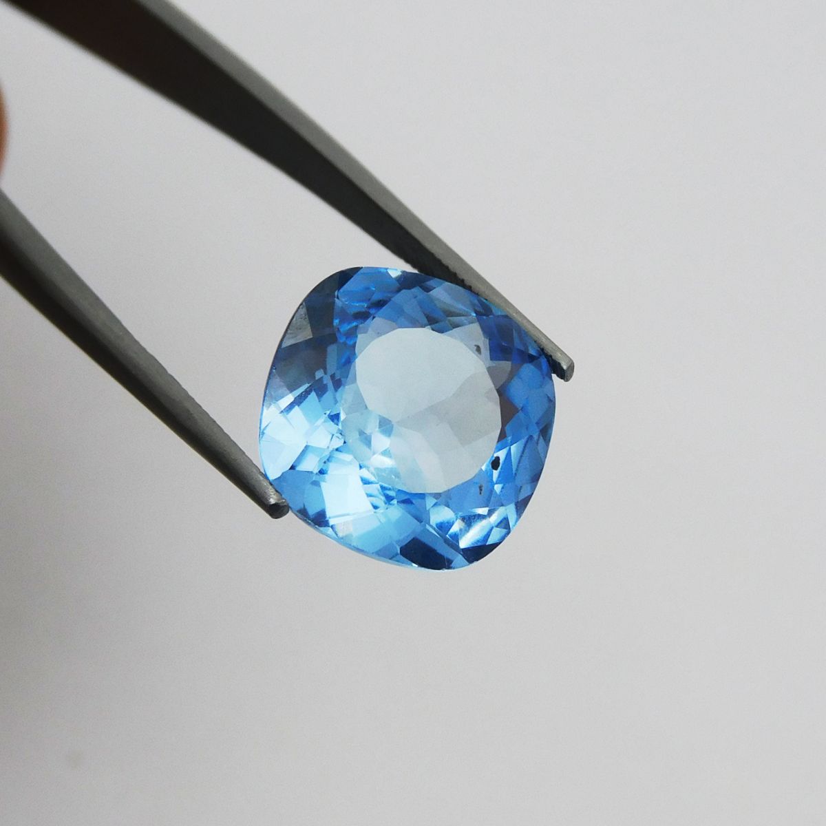 Sapphire Blue 6.70 Carat Square Cushion Shape Natural CERTIFIED Loose Gemstone