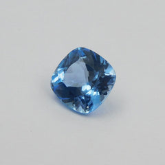 6.75 Ct Loose Gemstone CERTIFIED Square Cushion Cut Jwelery Making Sapphire Blue