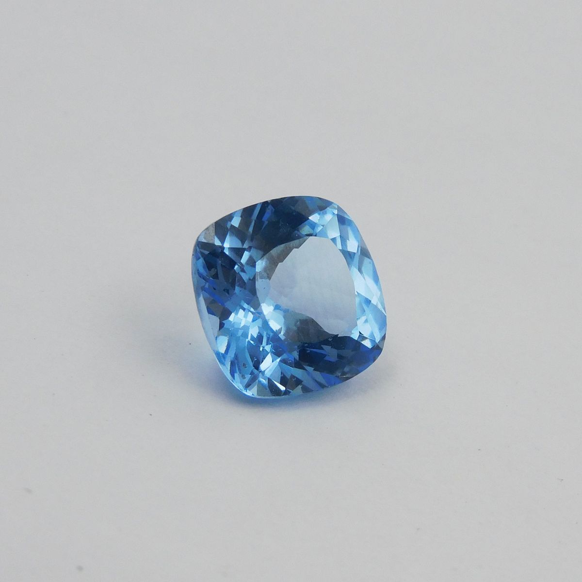 6.75 Ct Loose Gemstone CERTIFIED Square Cushion Cut Jwelery Making Sapphire Blue