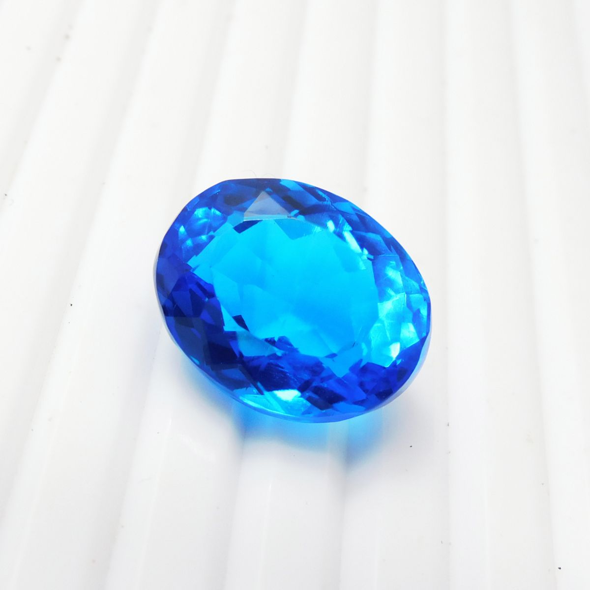 Lite Blue Sapphire Natural CERTIFIED 17.70 Ct Loose Gemstone Beautiful Oval Cut