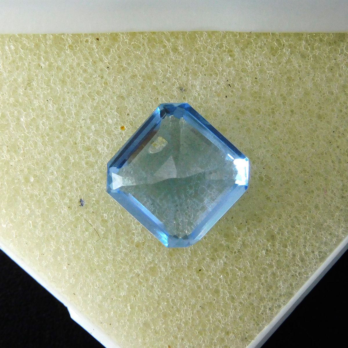 6.55 Ct Natural Blue Sapphire Square Cut Ring Size CERTIFIED Loose Gemstone