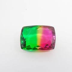 Cushion Cut 115.50 Ct Tourmaline Bi-Color CERTIFIED Loose Gemstone Lab-Created