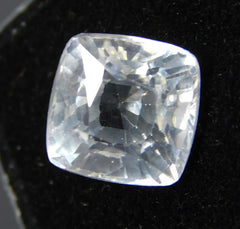 5 Ct Natural White Sapphire Cushion Shape Certified Loose Gemstones