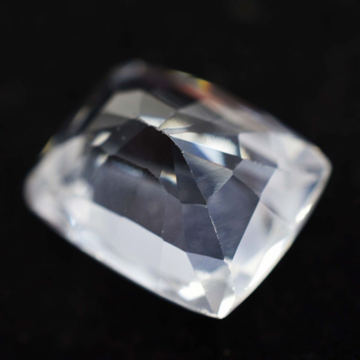 8.29 Ct Natural Ceylon Sapphire CERTIFIED Loose Gemstone White Rare Cushion Cut