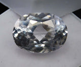 Oval cut natural white sapphire 10.36 ct certified ring size gemstone