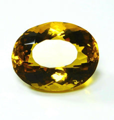 Oval Cut Yellow Genuine Topaz CERTIFIED 47.65 Ct Natural Brazil Loose Gemstone