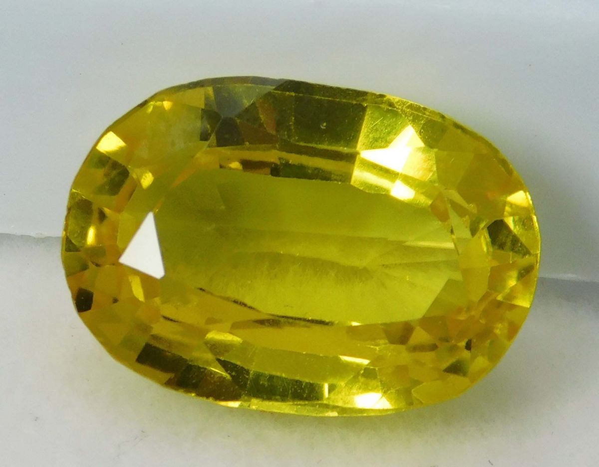 Ceylon Sri Lanka Yellow Sapphire Oval Cut 8.15 Ct Natural Loose Gemstone