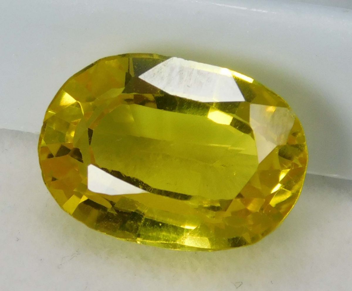 Ceylon Sri Lanka Yellow Sapphire Oval Cut 8.15 Ct Natural Loose Gemstone