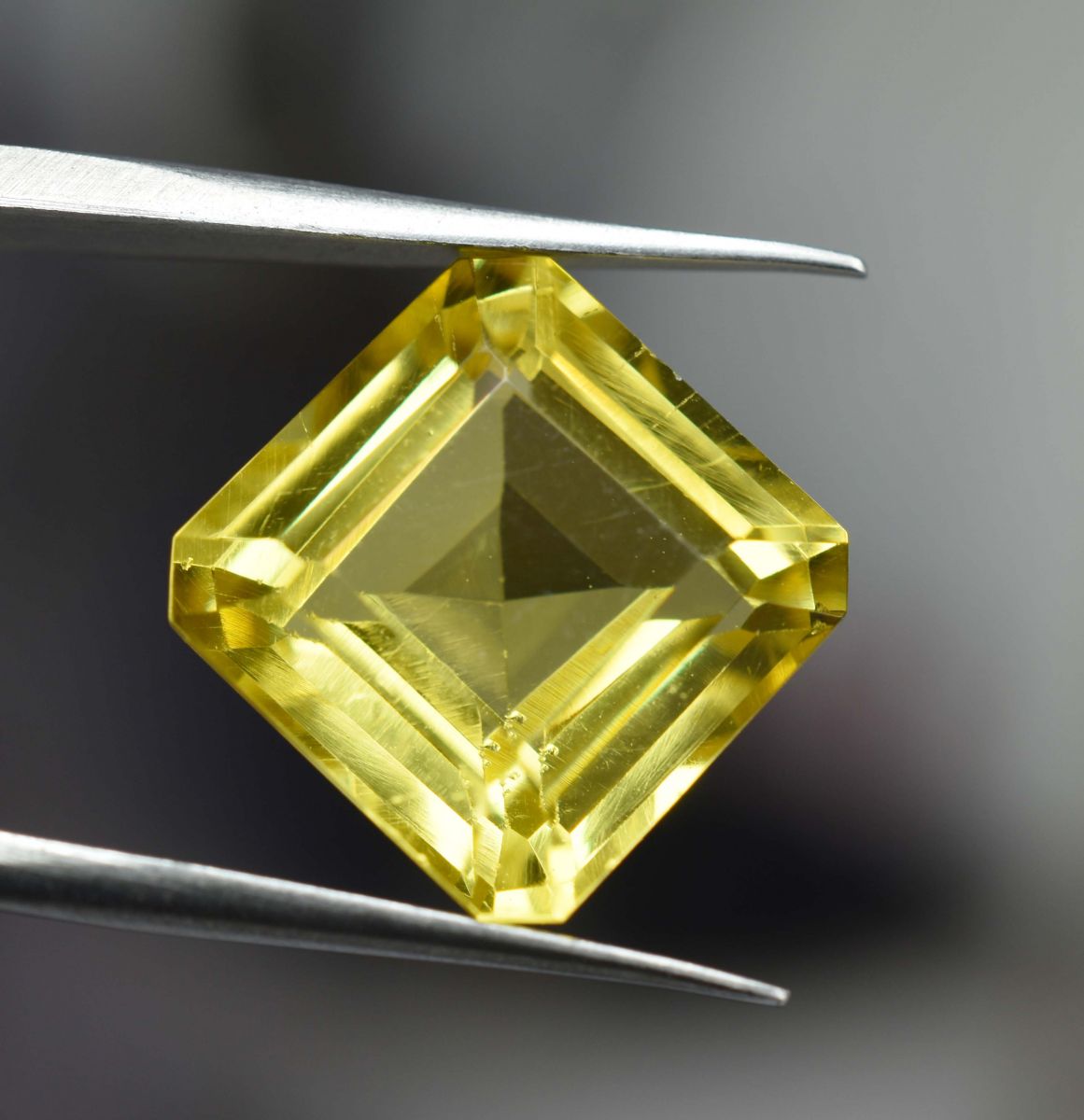 CERTIFIED 9.25 Ct Natural Yellow Sapphire Square Cut Earring Size Loose Gemstone