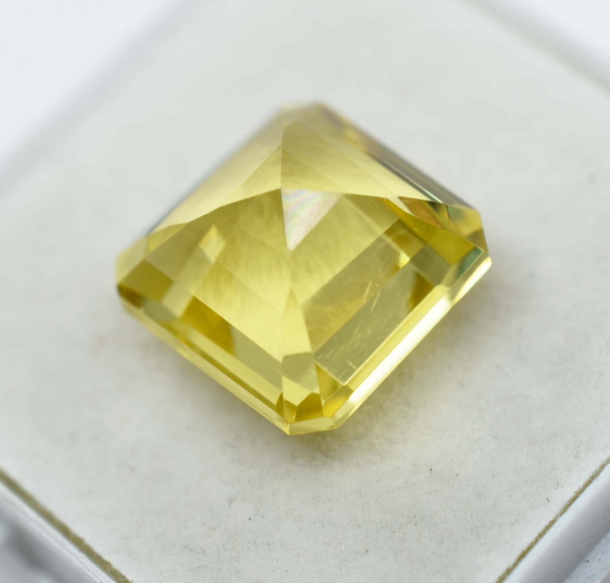 CERTIFIED 9.25 Ct Natural Yellow Sapphire Square Cut Earring Size Loose Gemstone