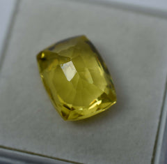 8.2 Ct Natural Yellow Sapphire Cushion Cut CERTIFIED Earring Size Loose Gemstone