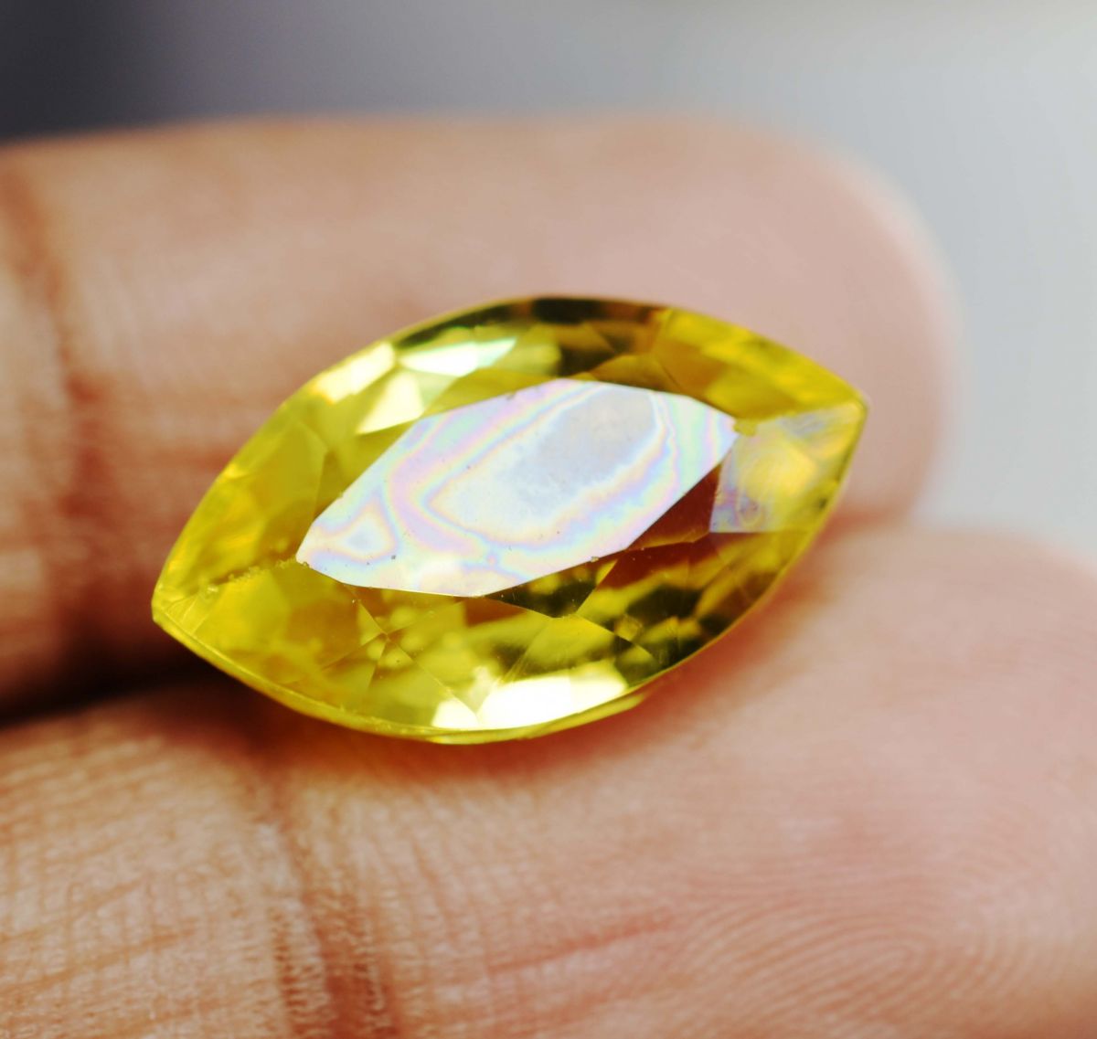 8.32 Ct Sapphire Marquise Cut CERTIFIED Natural Yellow Loose Gemstone Ring Size