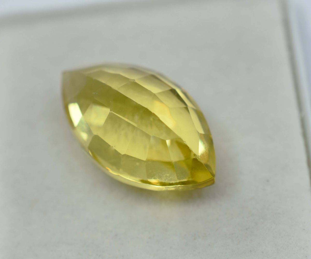 8.32 Ct Sapphire Marquise Cut CERTIFIED Natural Yellow Loose Gemstone Ring Size