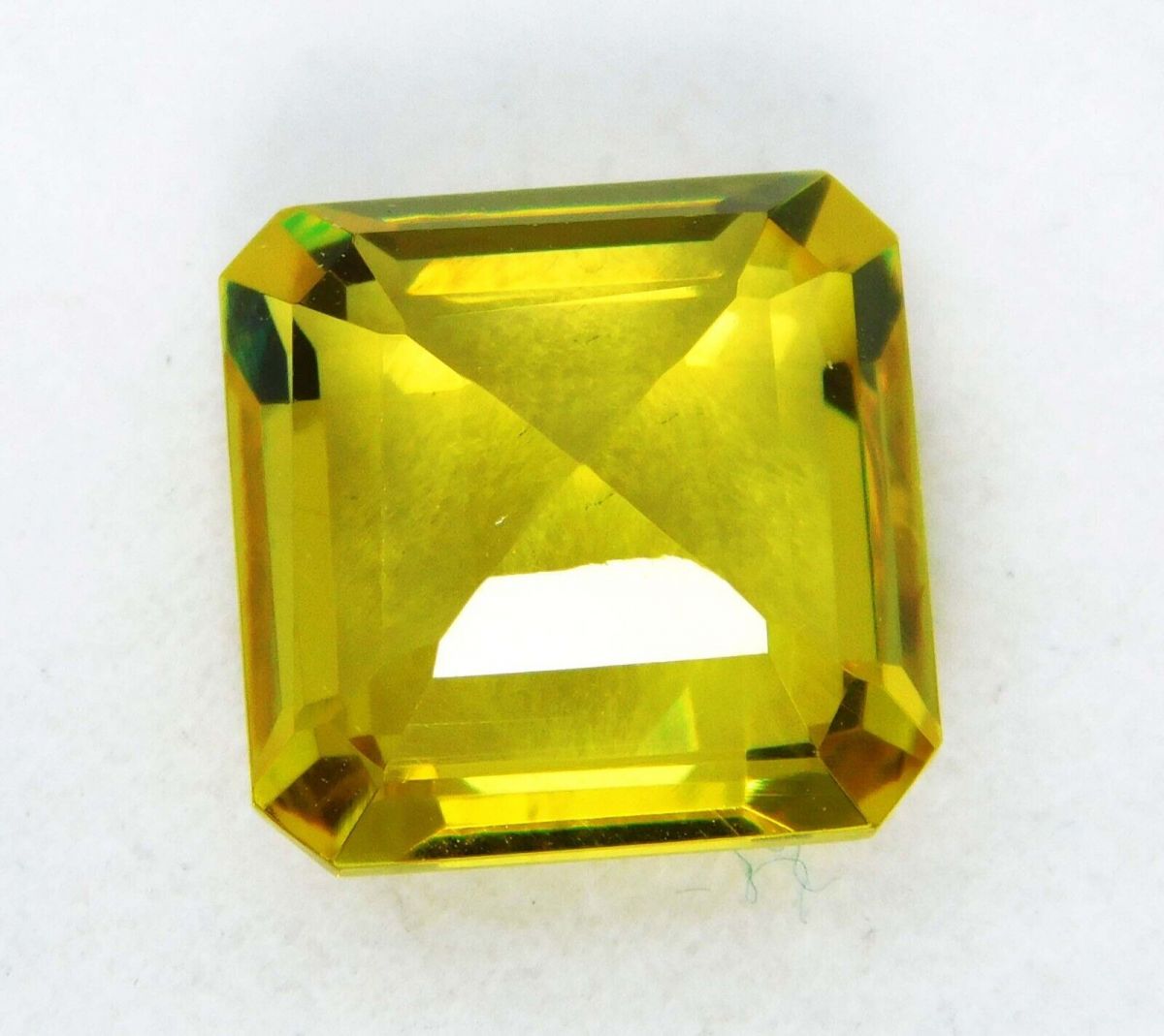 8.50 Ct NATURAL excellent CEYLON SAPPHIRE yellow square CERTIFIED gemstone