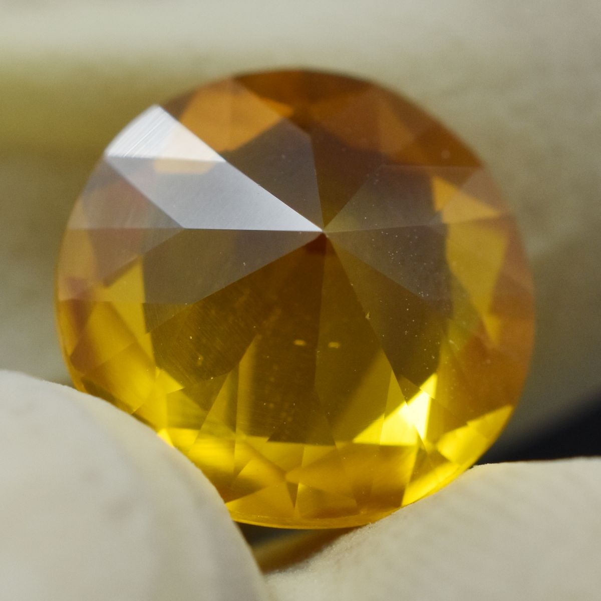 6.15 Ct Natural Perfect Yellow Sapphire Round Shape Loose Gemstone CERTIFIED