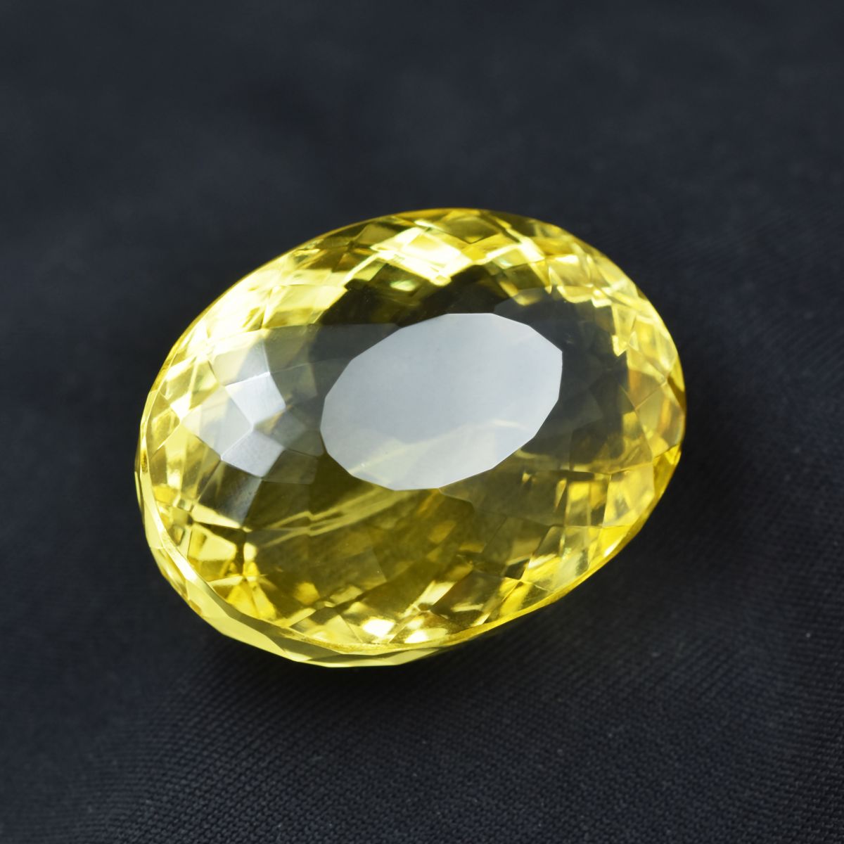 Yellow Topaz 100.00 Ct Natural Oval Cut Gemstone CERTIFIED