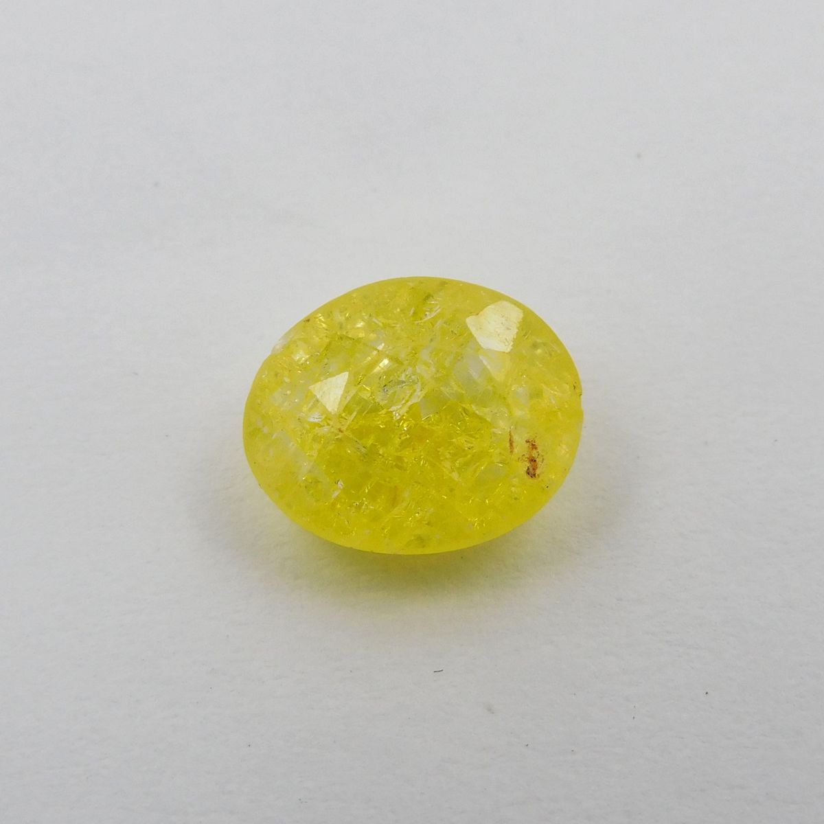 5.80 Ct Natural Yellow SAPPHIRE Oval Shape CERTIFIED Loose Gemstone