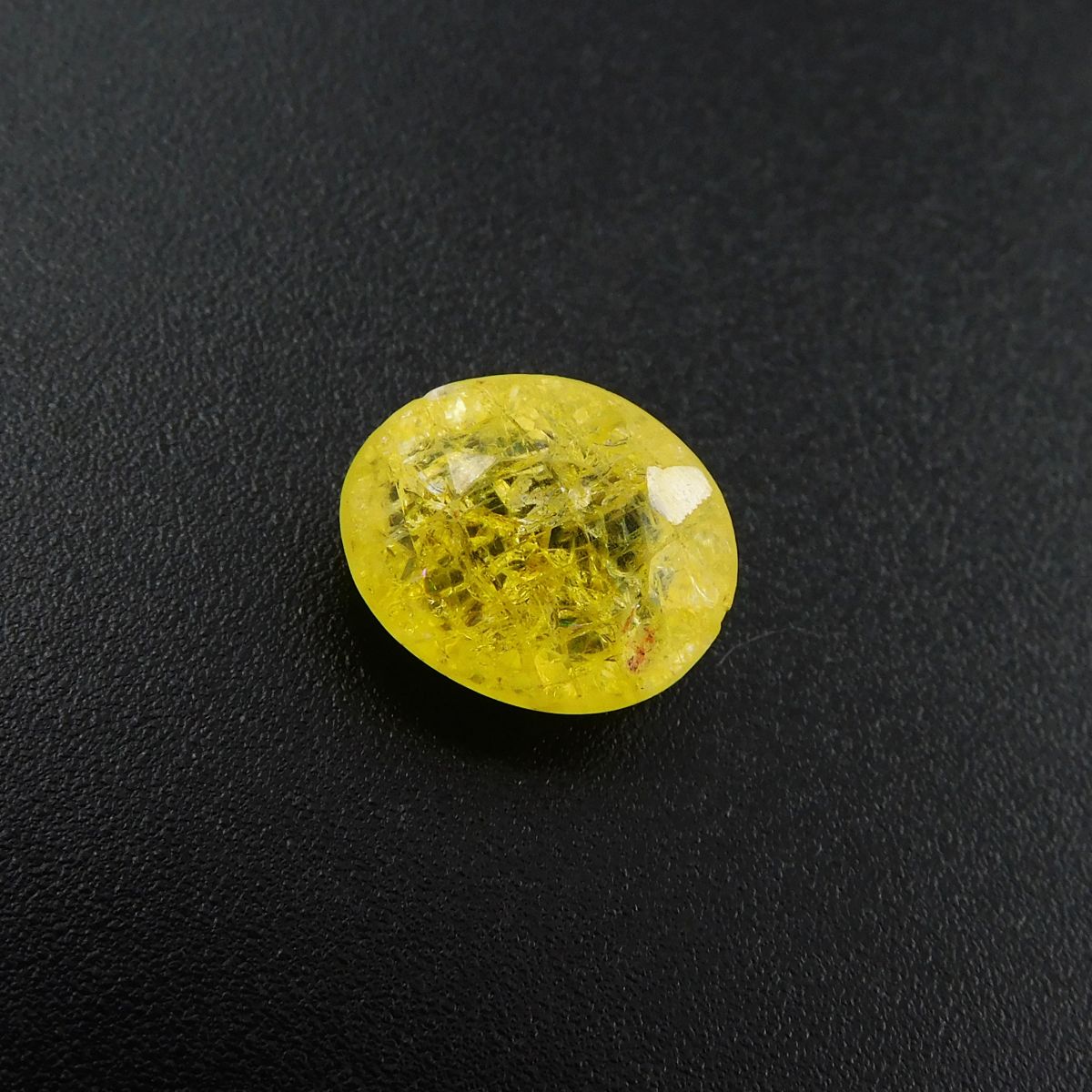 5.80 Ct Natural Yellow SAPPHIRE Oval Shape CERTIFIED Loose Gemstone