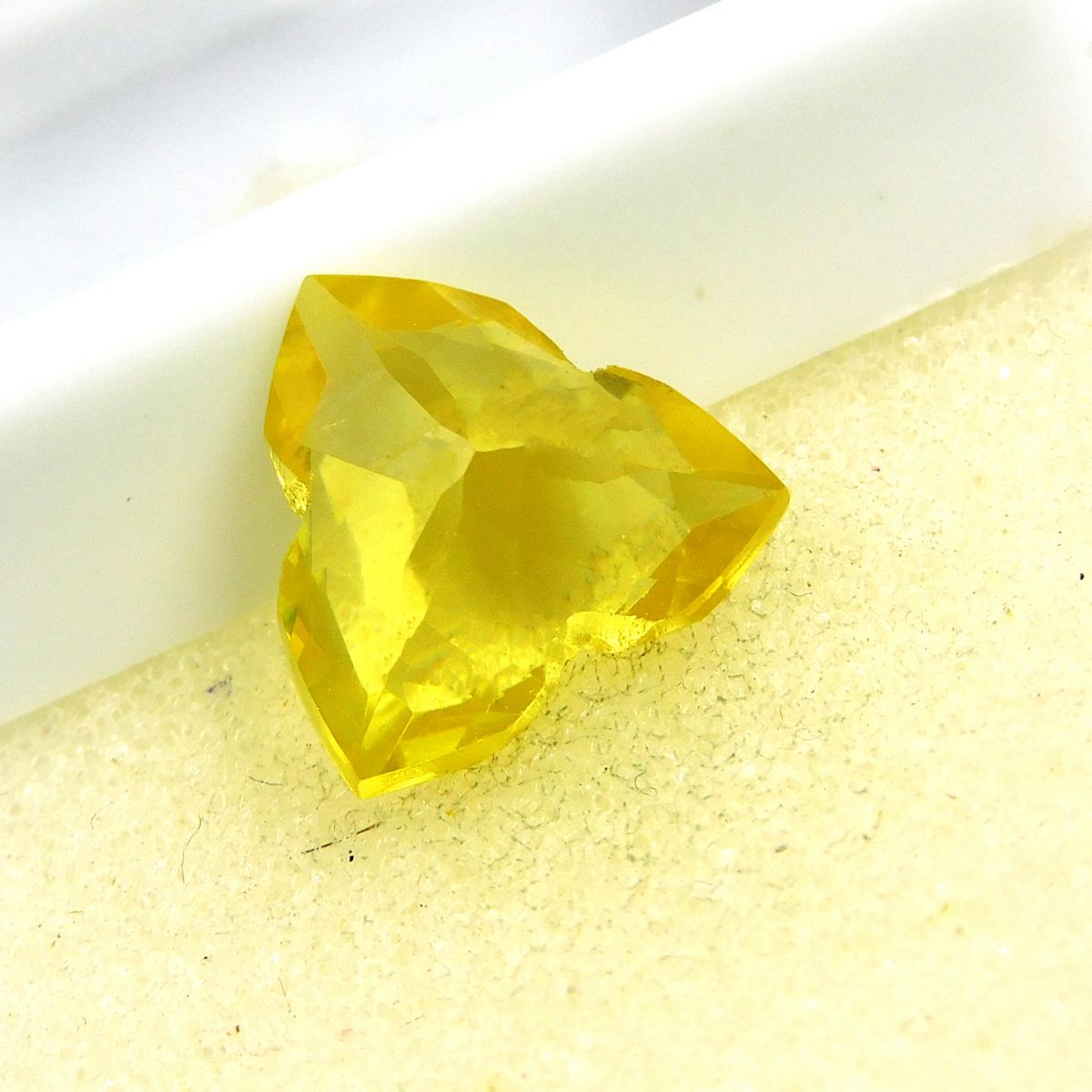 CERTIFIED Ceylon Yellow Sapphire 9.60 Ct Natural Loose Gemstone Fancy Cut