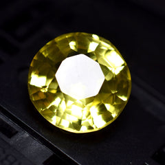 10.45 Ct Natural YELLOW Sapphire Round Shape CERTIFIED Necklaces Loose Gemstone