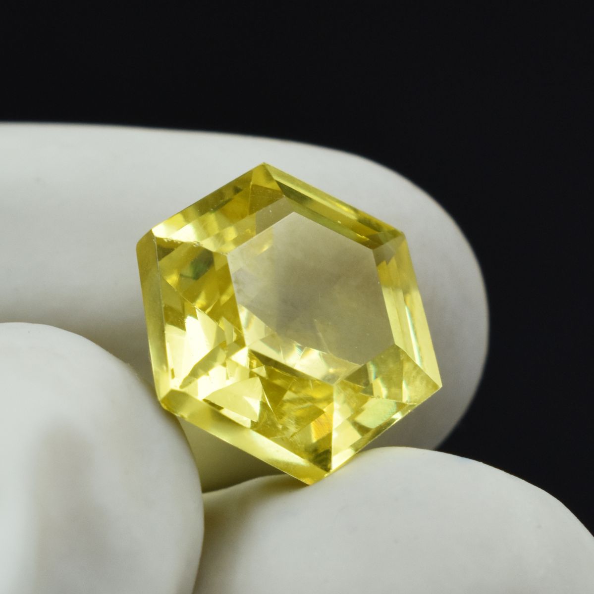 AAA+ CERTIFIED Yellow Sapphire Rare Fancy Cut 9.90 Ct Natural Loose Gemstone