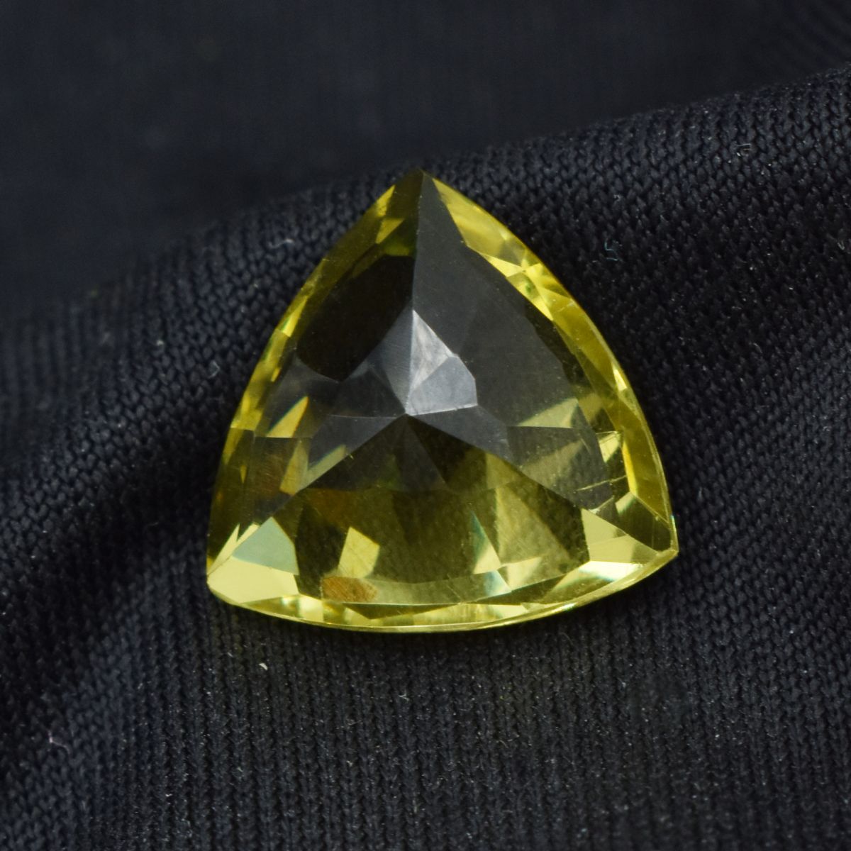 10.50 Carat AAA+ Yellow Sapphire Trillion Cut Natural Loose Gemstone CERTIFIED