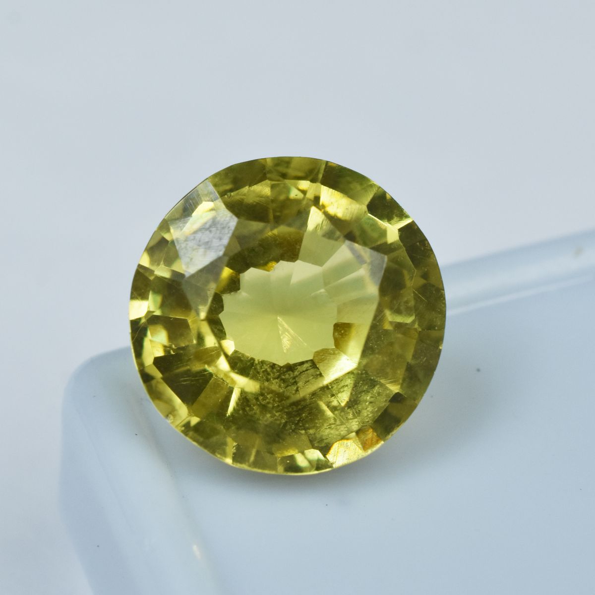 11.10 Carat Round Shape Ceylon Yellow Sapphire CERTIFIED Natural Loose Gemstone