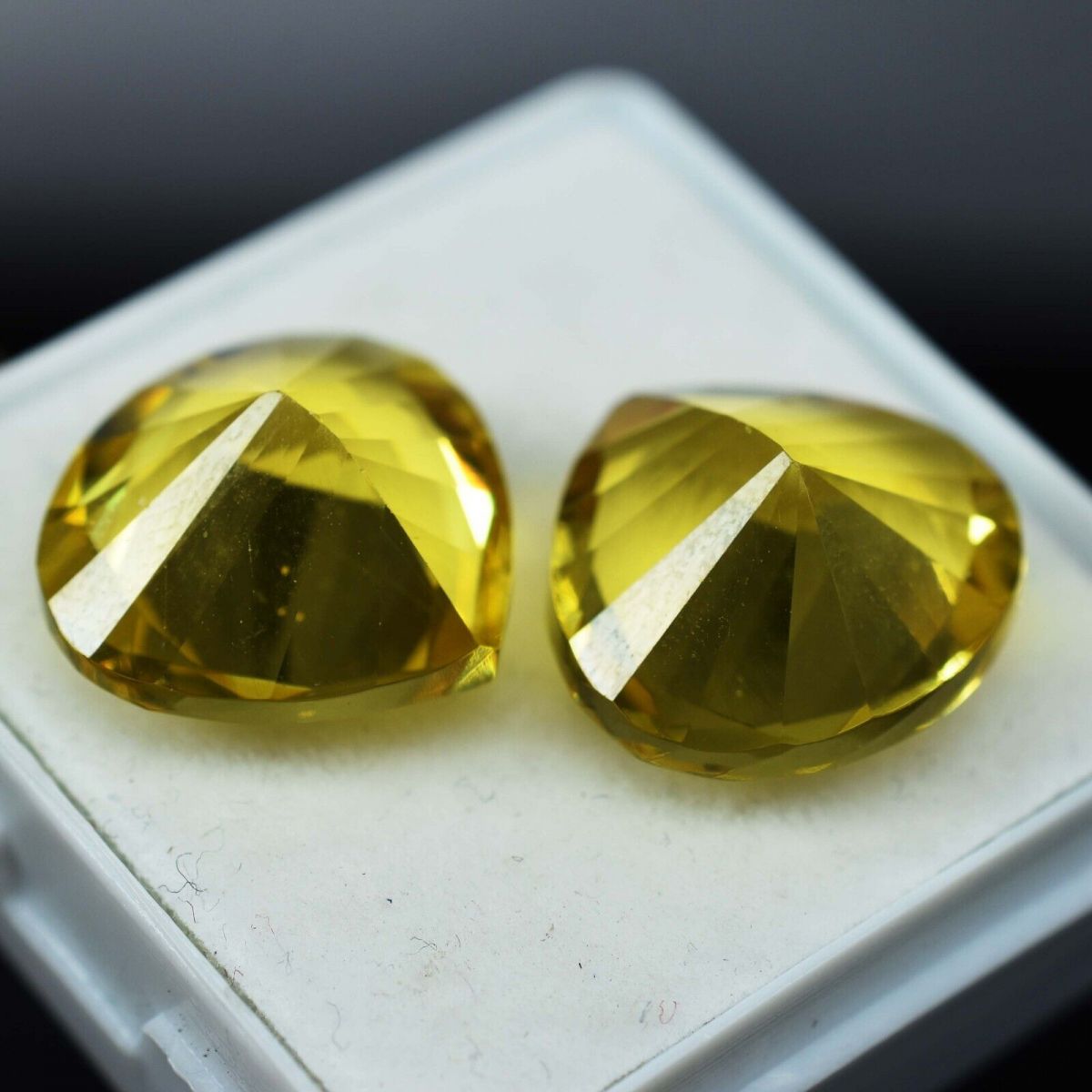 Natural Yellow Sapphire 17.00 Ct CERTIFIED Pan Pear Cut Rare Loose Gemstone pair