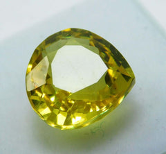 AAA Flawless 8.25 Ct Natural SAPPHIRE Yellow Pear Shape CERTIFIED Loose Gemstone