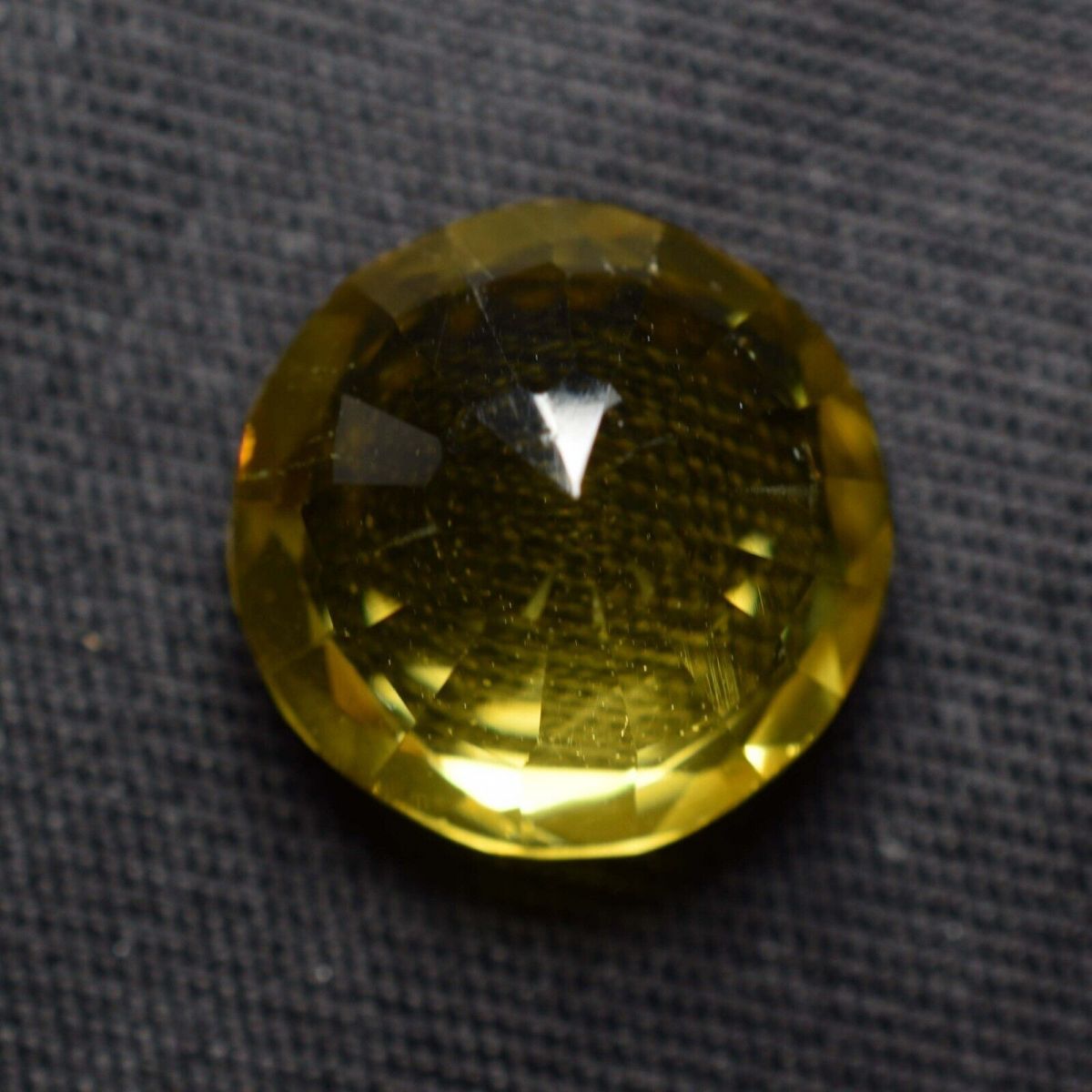 Rare 10.25 Ct Natural Yellow Sapphire Round Cut AAAA+ Loose Gemstone CERTIFIED