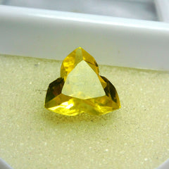 CERTIFIED 8.8 Ct Natural Ceylon Yellow Sapphire Fancy Cut Perfect Loose Gemstone