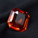 Square cut 8.90 ct natural Padparadscha sapphire certified loose stone
