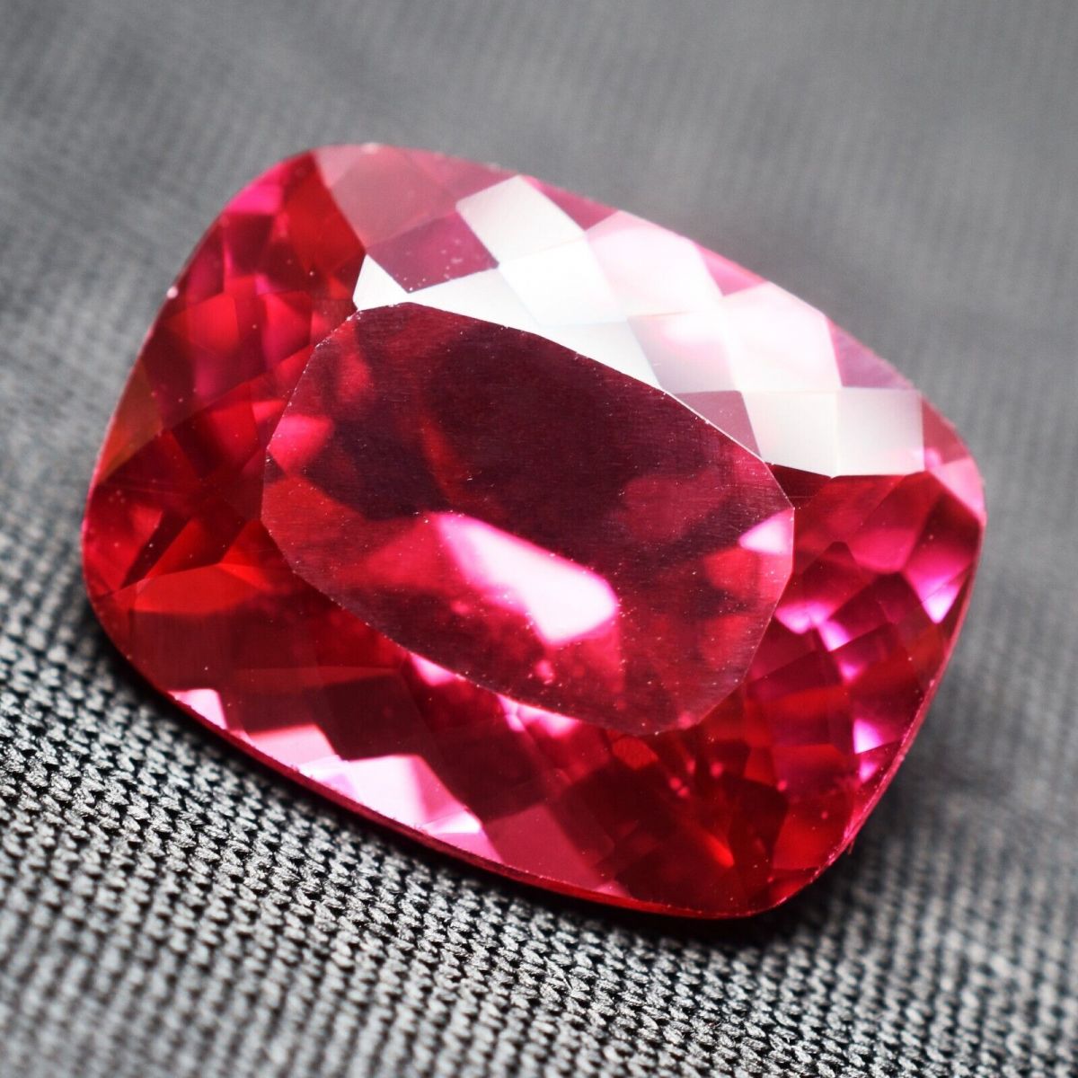 12.40 Ct Natural Sapphire CERTIFIED Loose Gemstone Padparadscha Cushion Shape