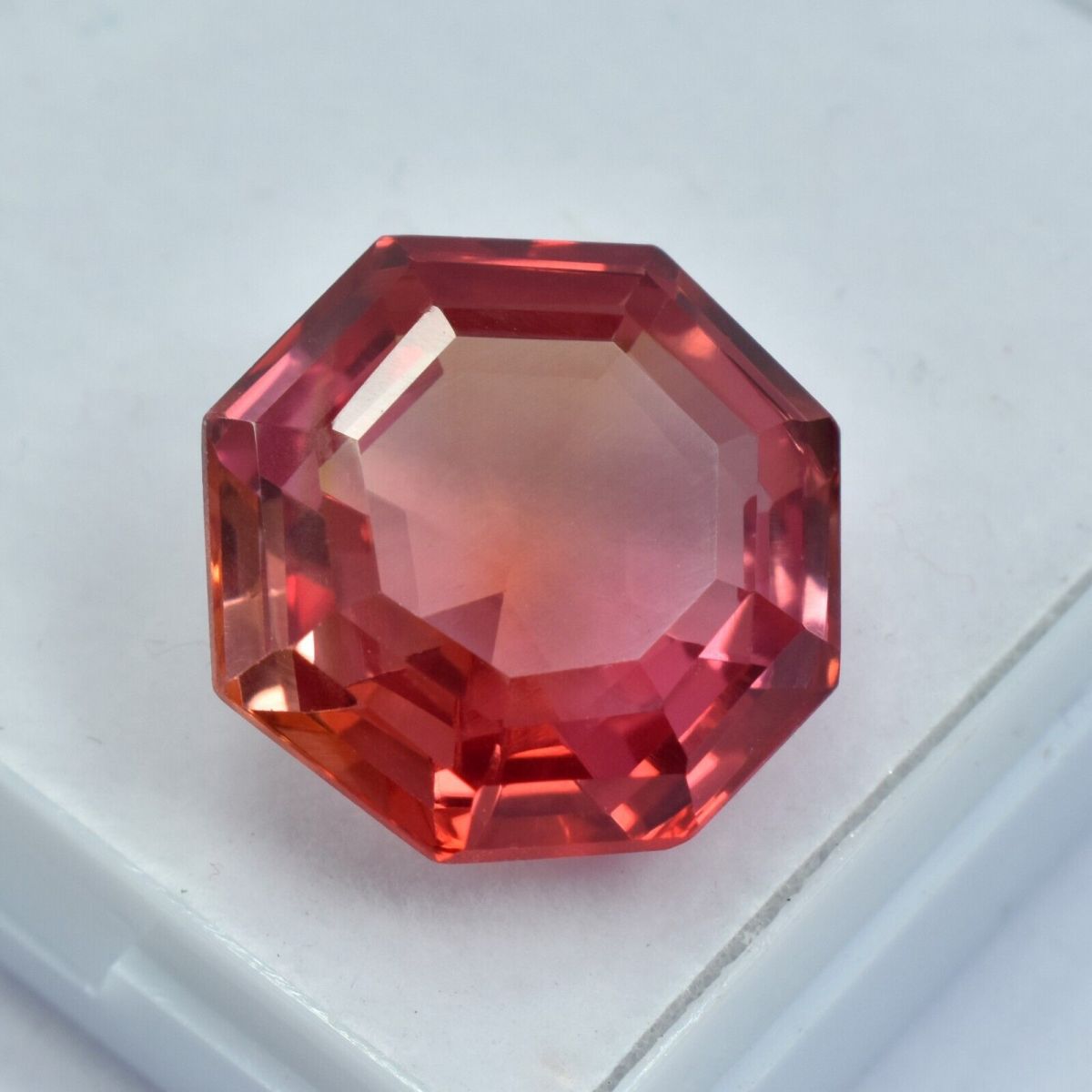 23.35 Ct Natural Padparadscha SAPPHIRE Fancy Cut CERTIFIED Loose Gemstone