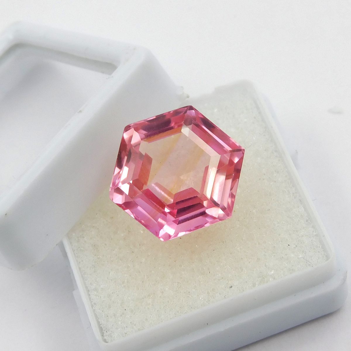 Natural CERTIFIED 16.65 Ct Padparadscha Fancy Cut Loose Gemstone Sapphire