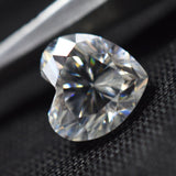 0.42 Carat Moissanite Loose Gemstone 5 MM VVS1 D Color Heart Cut CERTIFIED