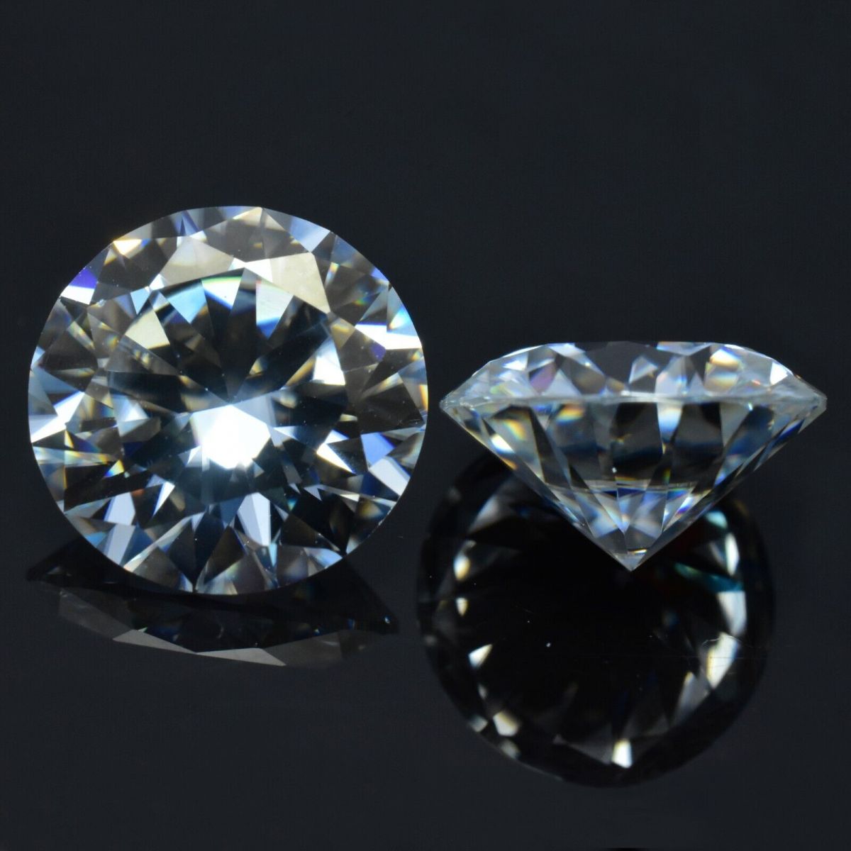 30 Pcs Round Cut Synthetic Moissanite VVSI D Color CERTIFIED Gemstone 2 mm Lot