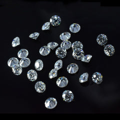 20 Pcs Lot Synthetic Moissanite VVSI D Color Round Cut CERTIFIED 2 mm Gemstone