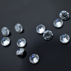 20 Pcs Lot Synthetic Moissanite VVSI D Color Round Cut CERTIFIED 2 mm Gemstone